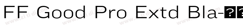 FF Good Pro Extd Bla字体转换